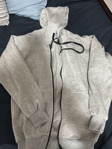 Gray Zip-Up Hoodie