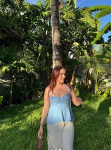Zara Blue Corset Top