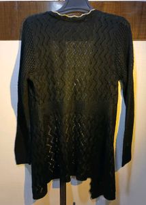 Elegant Black Knit Cardigan