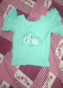Girls Crop Top With Cafry Of Pearl Work 🤗🧿👍
