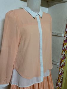 Peach Skirt And Top