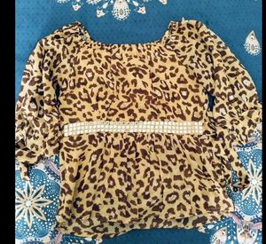 Leopard Print Blouse