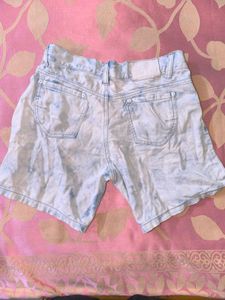 Distressed Denim Shorts