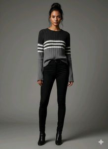 Striped Knit Sweater