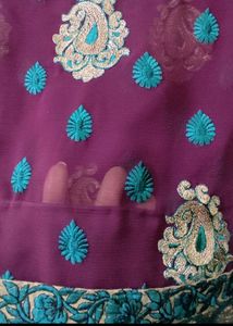 Full Embroidered Saree