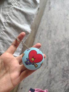 BT21 Round Tin Box Keychain