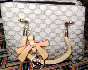 Vintage Patterned Satchel