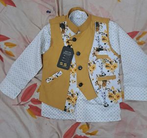 Boys&#39; Floral Vest Outfit