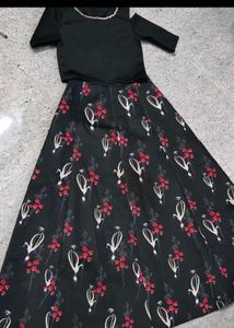 Chic Floral Skirt Set