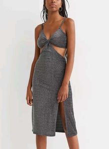 shimmery party wear H&M dress