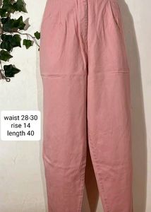 Pink Mom Jeans