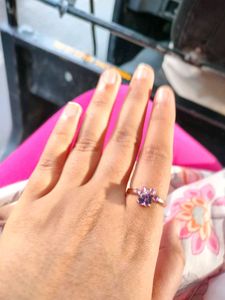 Ring rose-gold plated paw