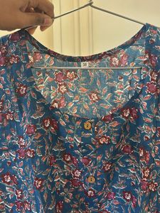 Floral Print Kurta