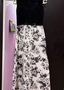 Elegant Floral Print Maxi Dress