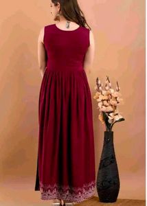 Maroon Naira Kurti
