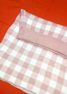 Pink Chequered Skirt