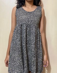 Black & White Print Dress