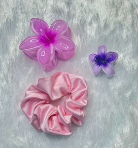 Blossom - Flower Claw Clip & Scrunchie Set