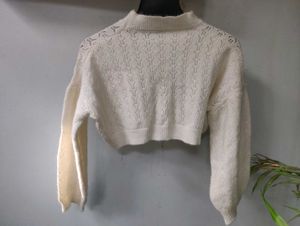 Cropped Knit Sweater