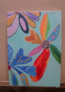 Beautiful Flower CanvasPainting🎨🖌️