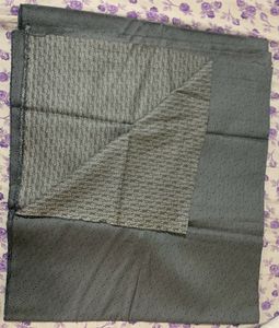 Grey Kurta Set Cloth With Small Blue Floral Prints