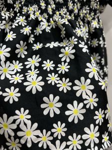 Daisy Print Smocked Top
