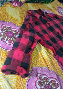 Red &amp; Black Plaid Dress