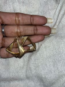Gold Geometric Statement Earrings
