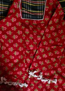 Red Floral Print Outfit