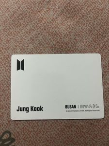 BTS Jungkook Official photocard