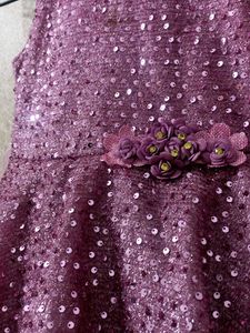 Sparkly Lavender Girls Dress
