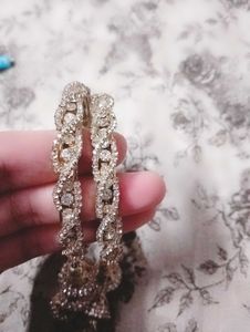 Sparkling Bangles with Hanging Details