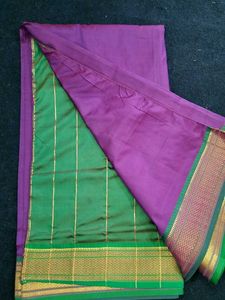 Purple Pattu Saree Without Tag