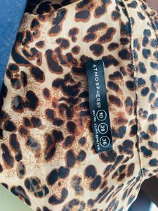 Leopard Print Button Down Shirt