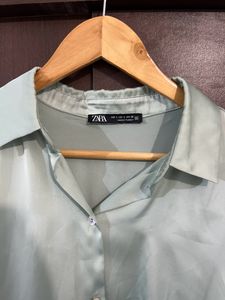 ZARA SATIN SHIRT🐍