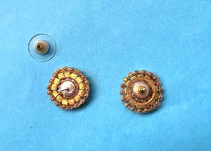 Glamorous Gold &amp; Pearl Earrings