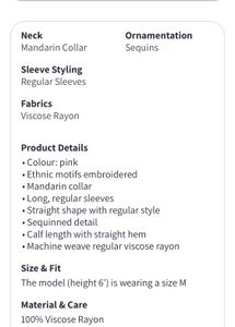 House Of Pataudi Embroiderered Sequinned Kurta