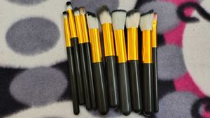 Makeup Brush Set - 10 Piece