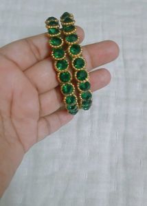 💚 Green Stone Bangles 💚