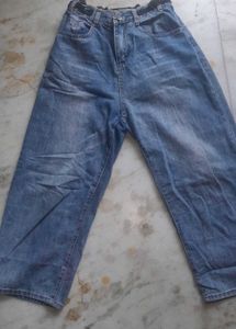 Two-Tone Denim Jeans