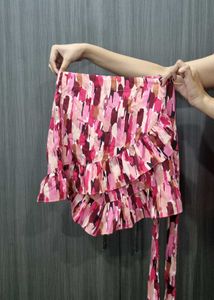 wrap tie up skort