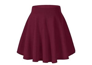 Burgundy Flare Skirt