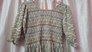 Patterned Midi Dress