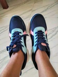 Stylish Navy &amp; Pink Sneakers