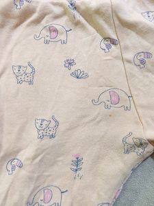 FRENDZ brand, Boys Pyjama, 3-6 Months, Peach Colour