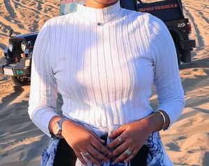 Ribbed Mock Neck Top