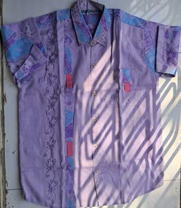 Vintage Adam Ross Lavender Embroidered Shirt