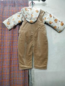Baby Winter Jacket + Dungree Set