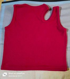 Red Sleeveless Top