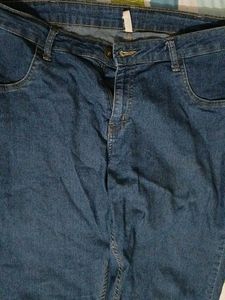 Blue Denim Jeans With Top